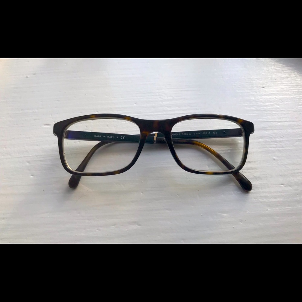 Authentic Chanel Tortoise/Black/Gold 3205-a Frames